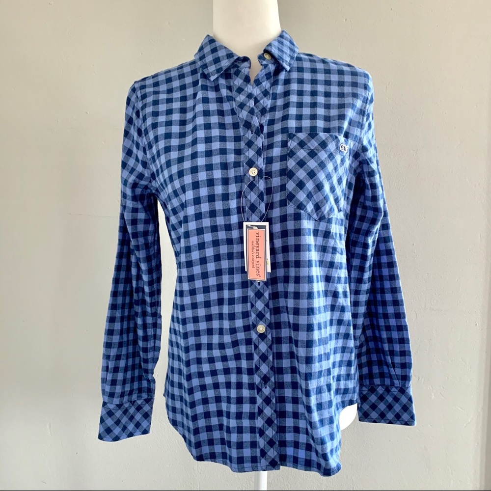 Vineyard Vines Plaid Whale Shirt